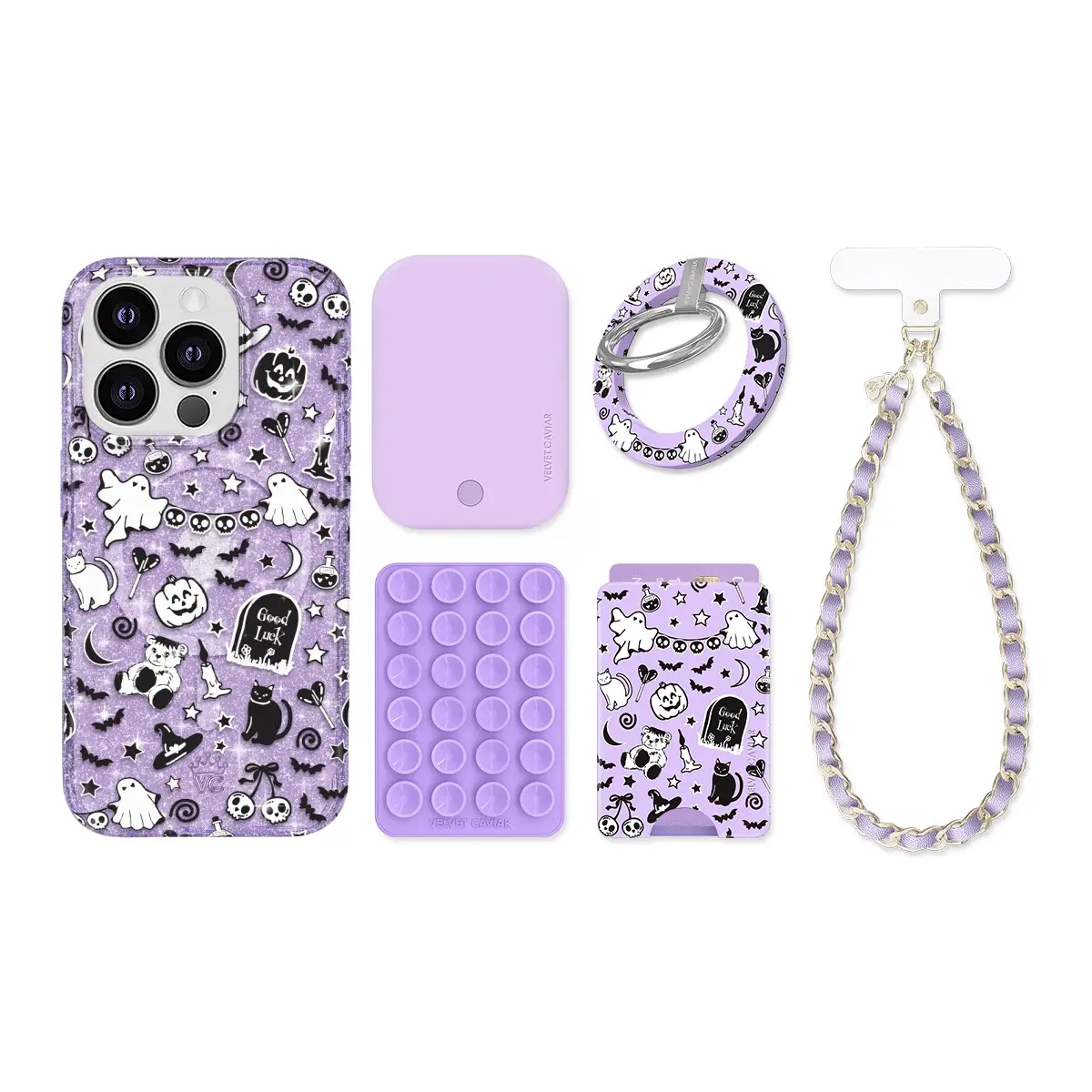 Witchy Lilac Glitter iPhone Bundle Set - Image 17