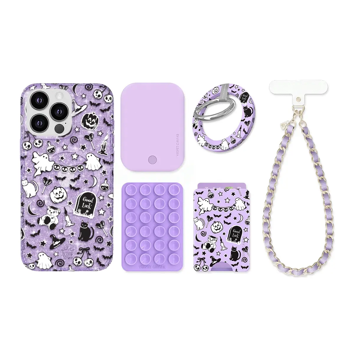 Witchy Lilac Glitter iPhone Bundle Set - Image 19