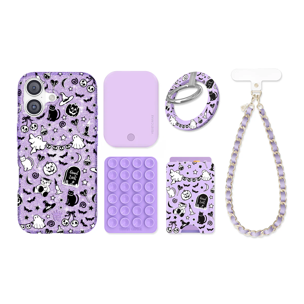 Witchy Lilac Glitter iPhone Bundle Set - Image 2