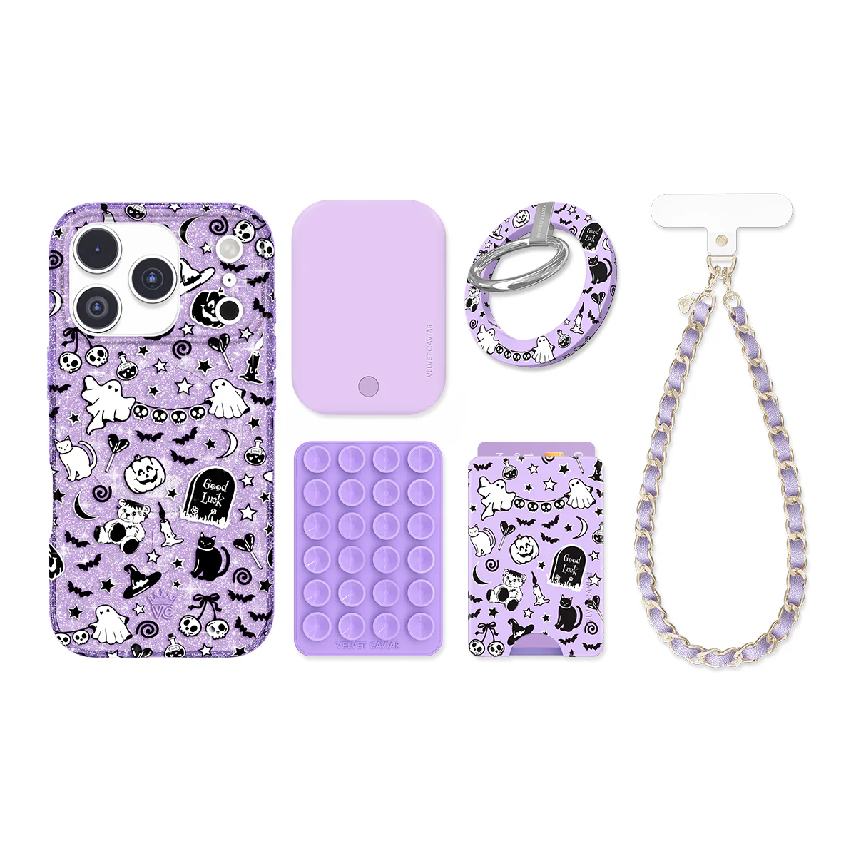 Witchy Lilac Glitter iPhone Bundle Set - Image 4