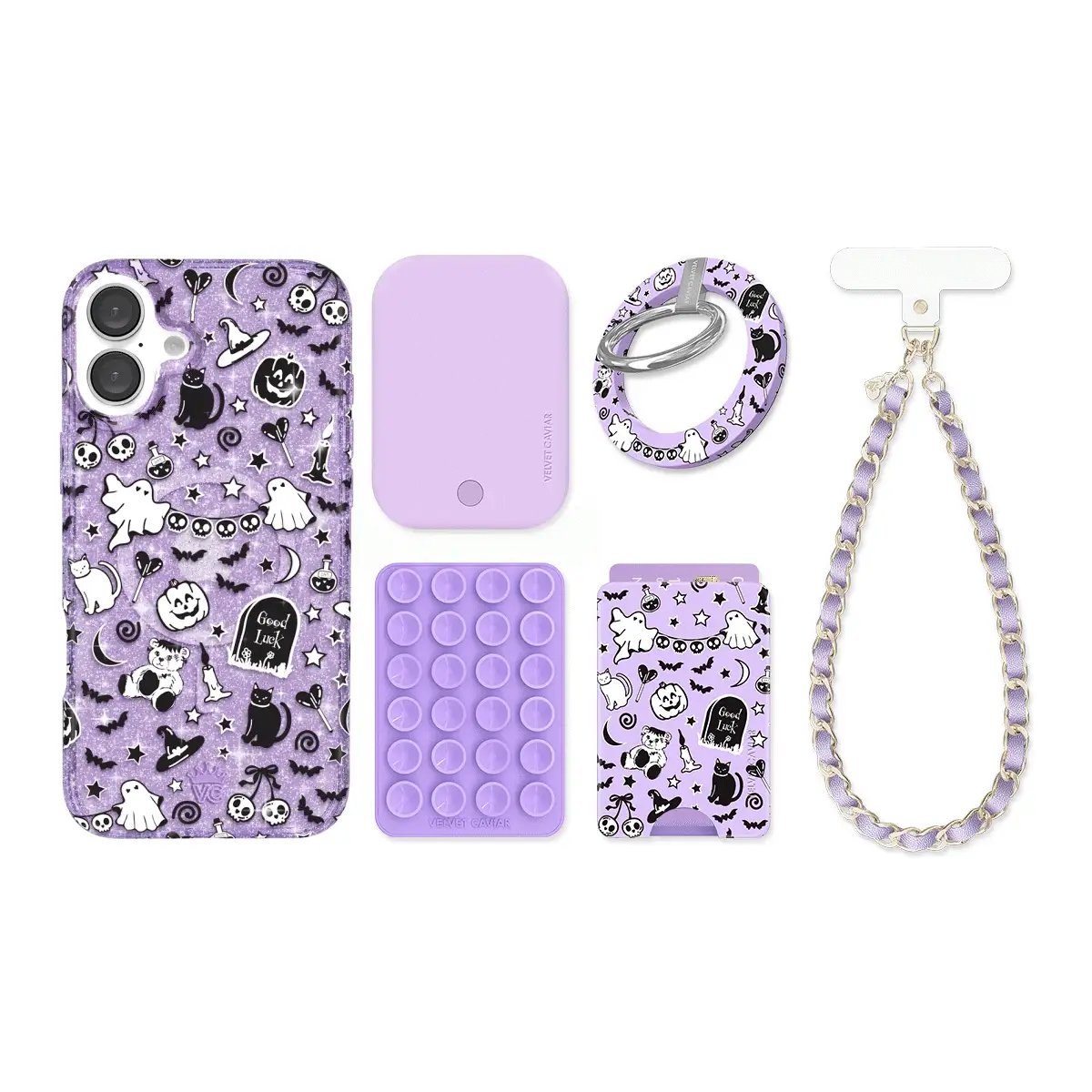 Witchy Lilac Glitter iPhone Bundle Set - Image 5