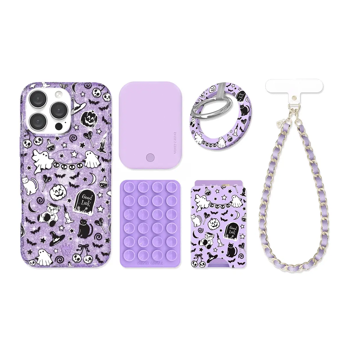 Witchy Lilac Glitter iPhone Bundle Set - Image 6