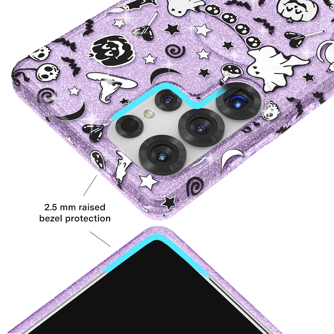 Witchy Lilac Glitter Samsung Case - Image 12