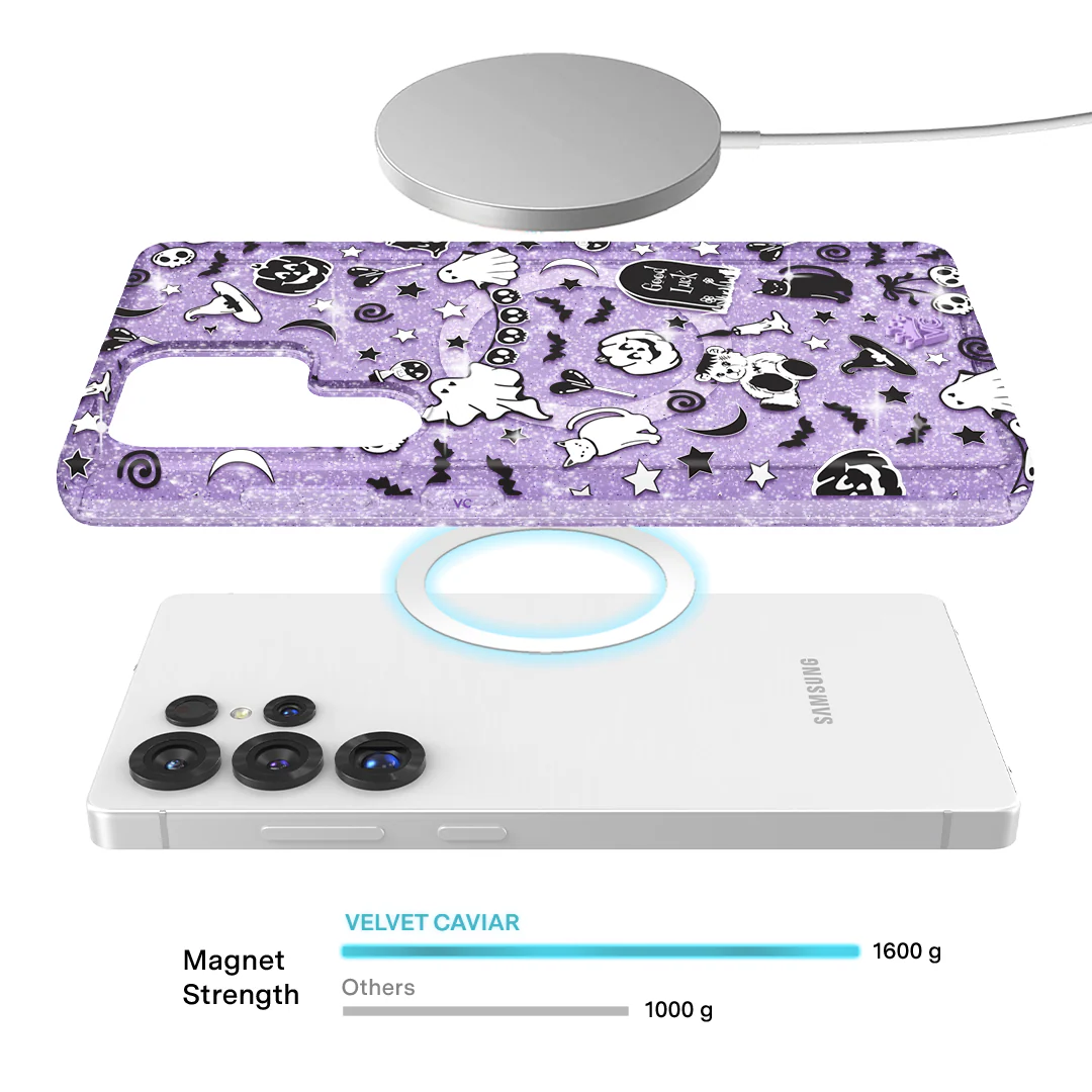 Witchy Lilac Glitter Samsung Case - Image 13