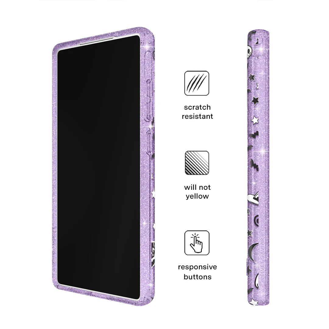 Witchy Lilac Glitter Samsung Case - Image 15