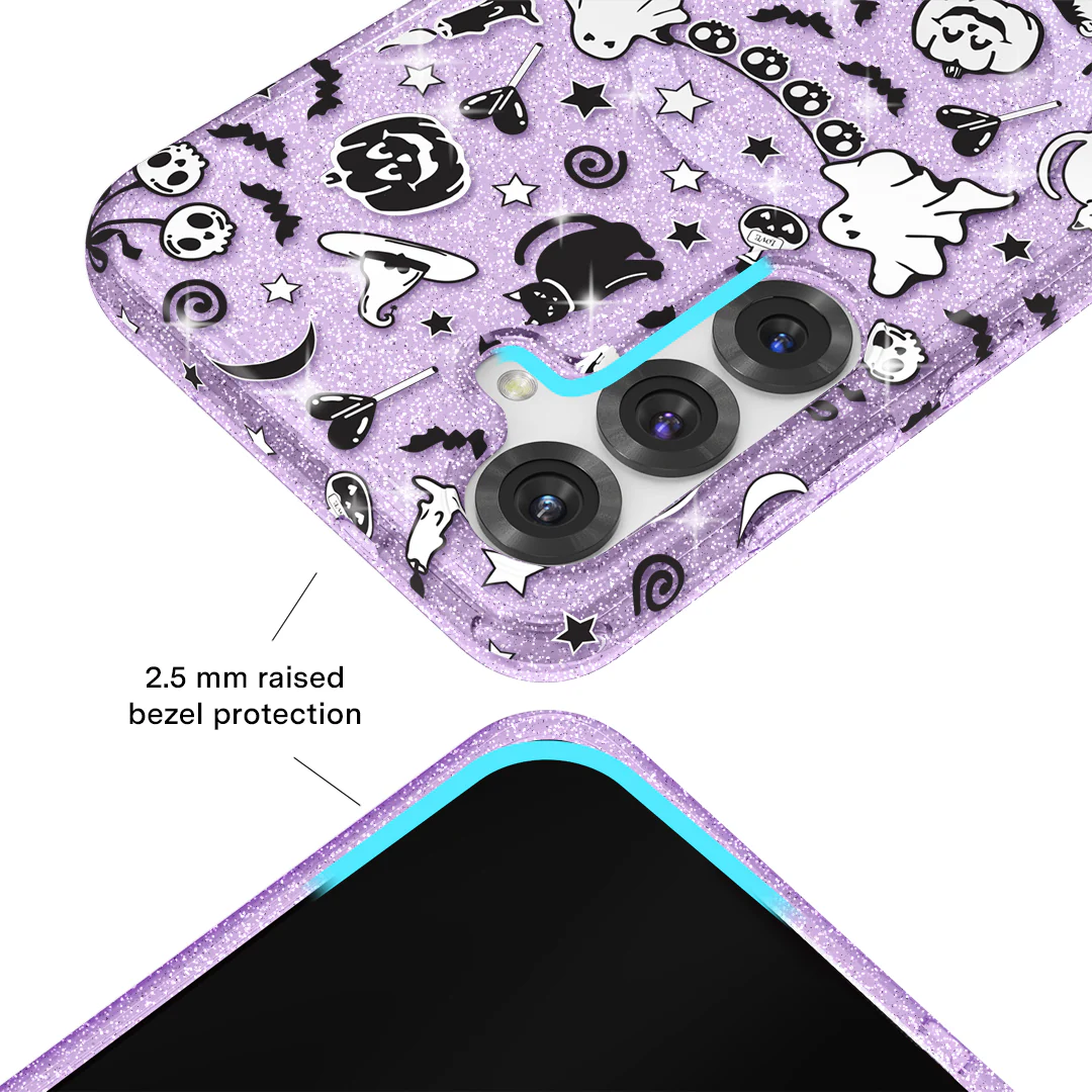 Witchy Lilac Glitter Samsung Case - Image 2