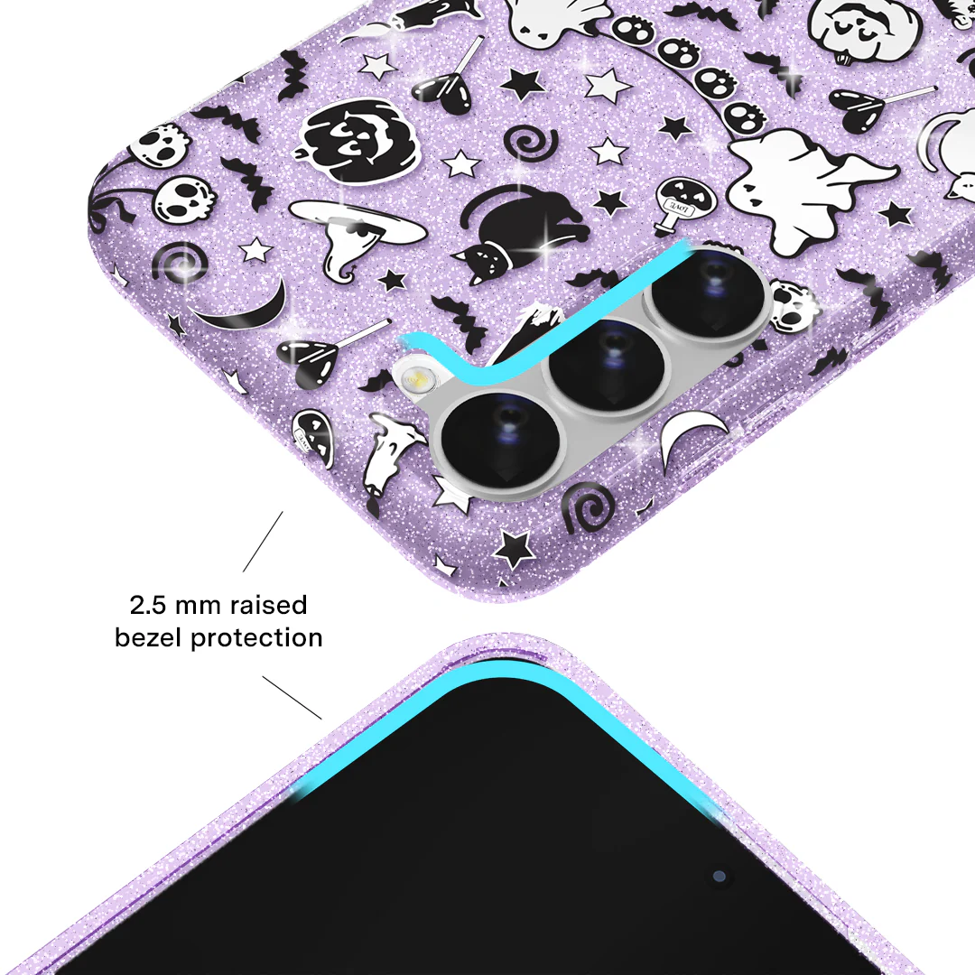 Witchy Lilac Glitter Samsung Case - Image 32
