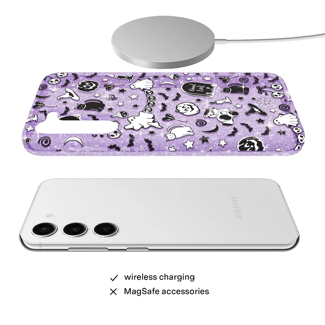 Witchy Lilac Glitter Samsung Case - Image 33