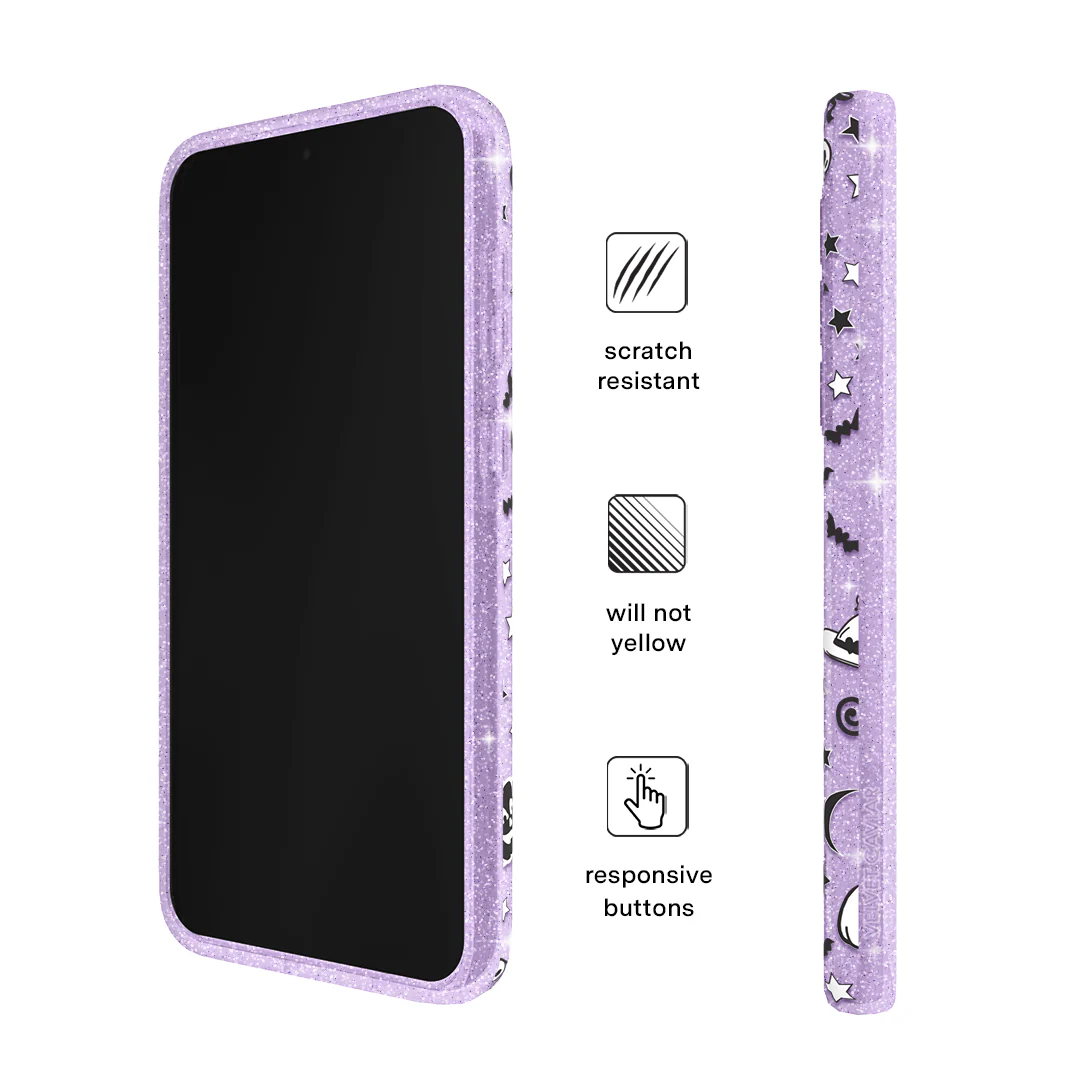 Witchy Lilac Glitter Samsung Case - Image 35