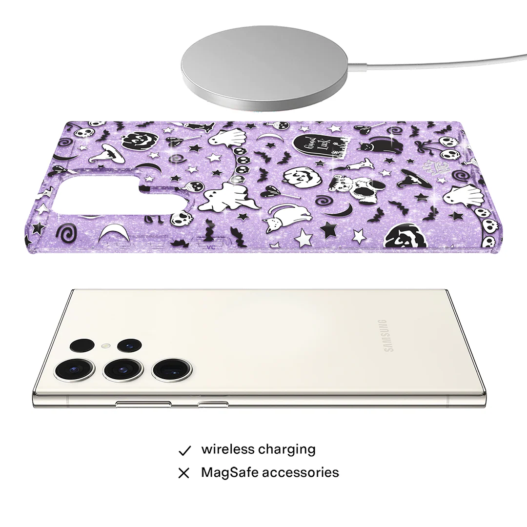 Witchy Lilac Glitter Samsung Case - Image 43
