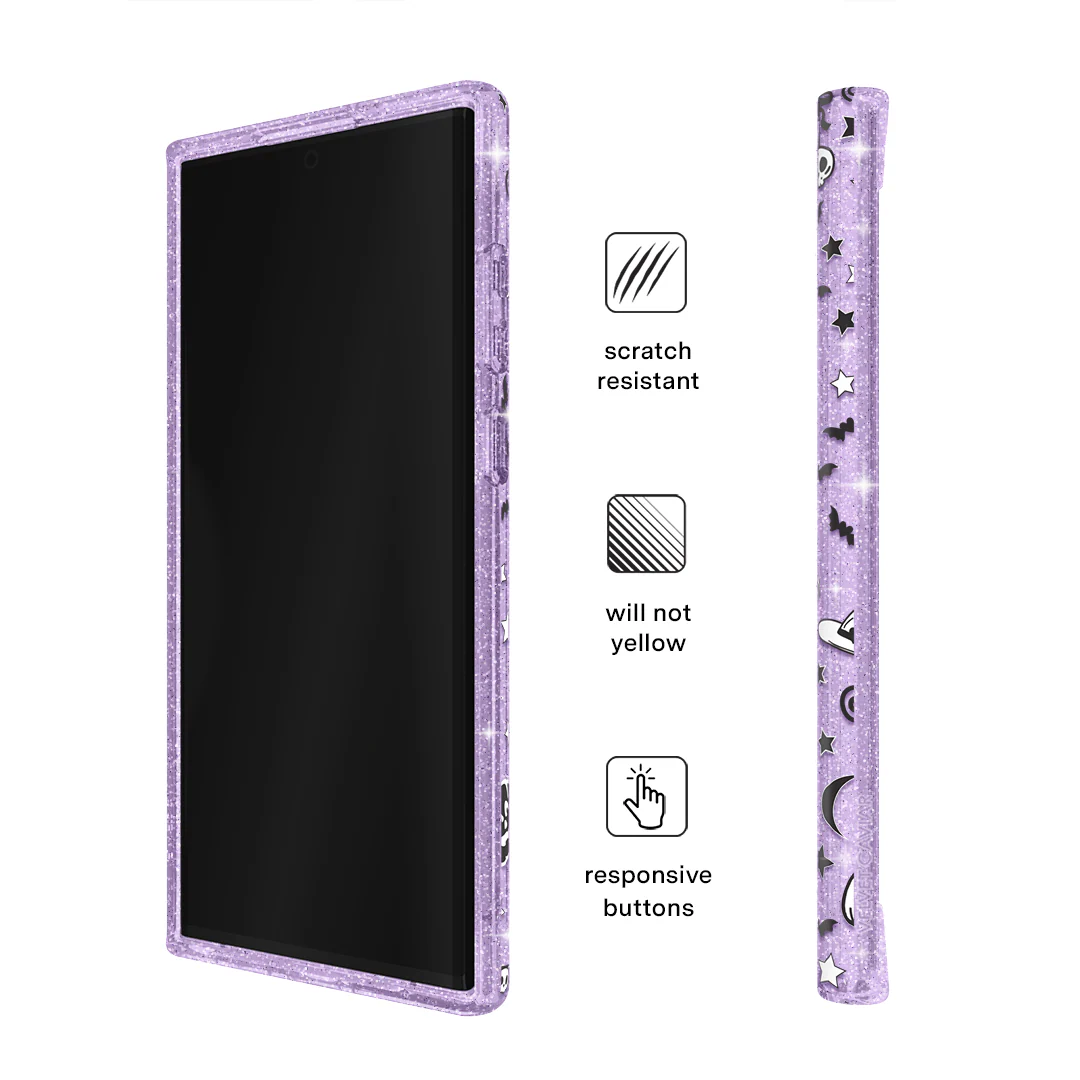 Witchy Lilac Glitter Samsung Case - Image 45