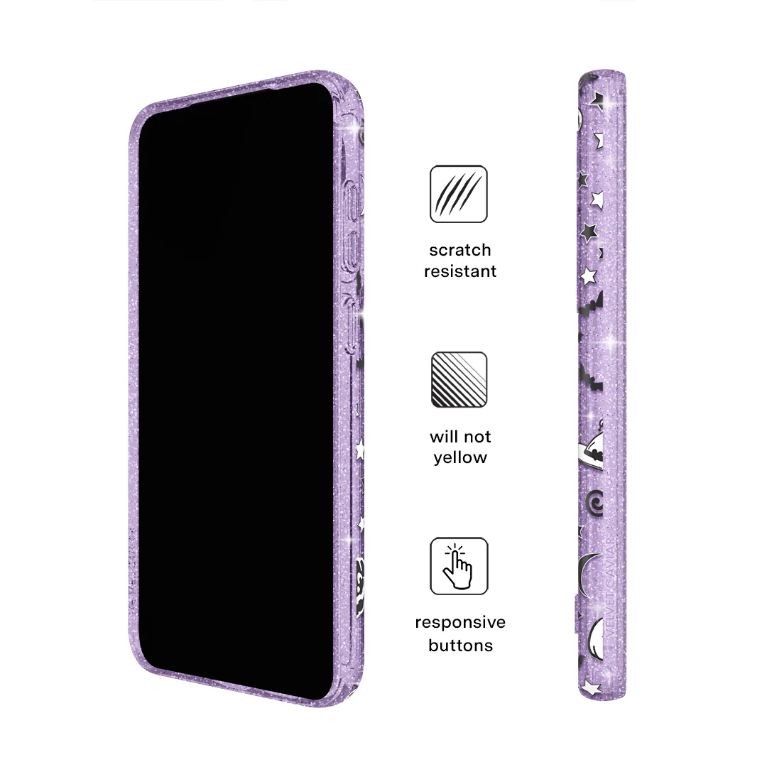 Witchy Lilac Glitter Samsung Case - Image 5