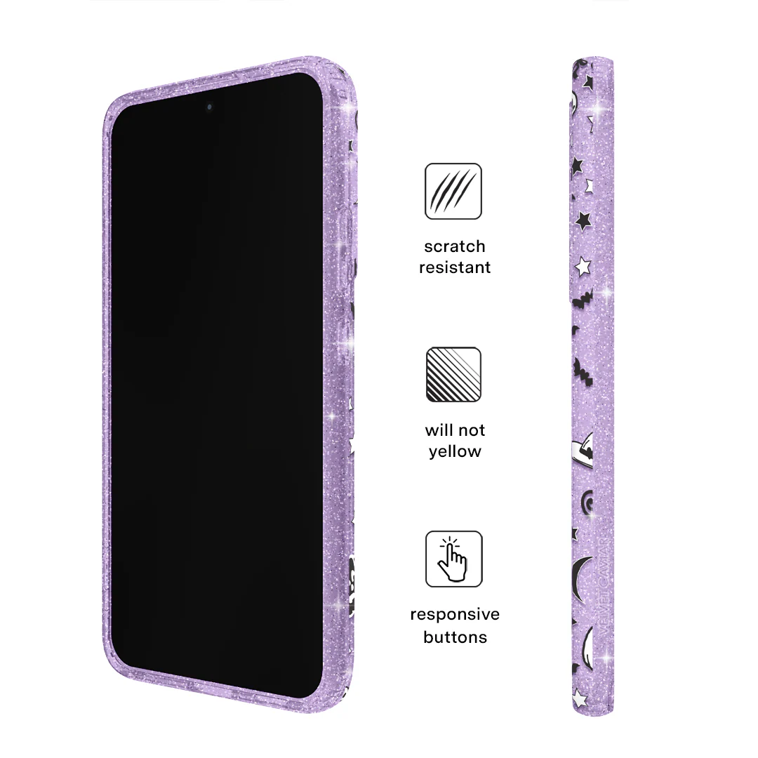 Witchy Lilac Glitter Samsung Case - Image 55