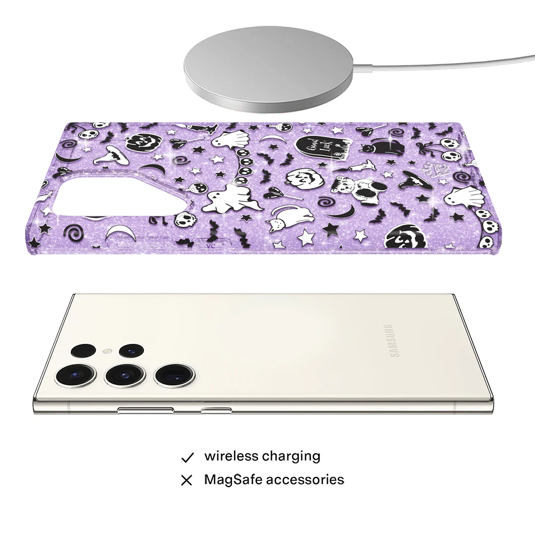 Witchy Lilac Glitter Samsung Case - Image 58