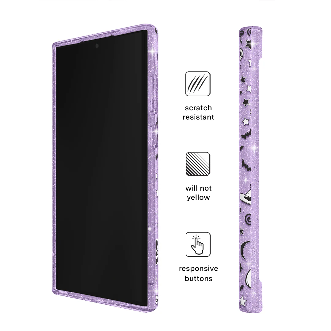 Witchy Lilac Glitter Samsung Case - Image 60