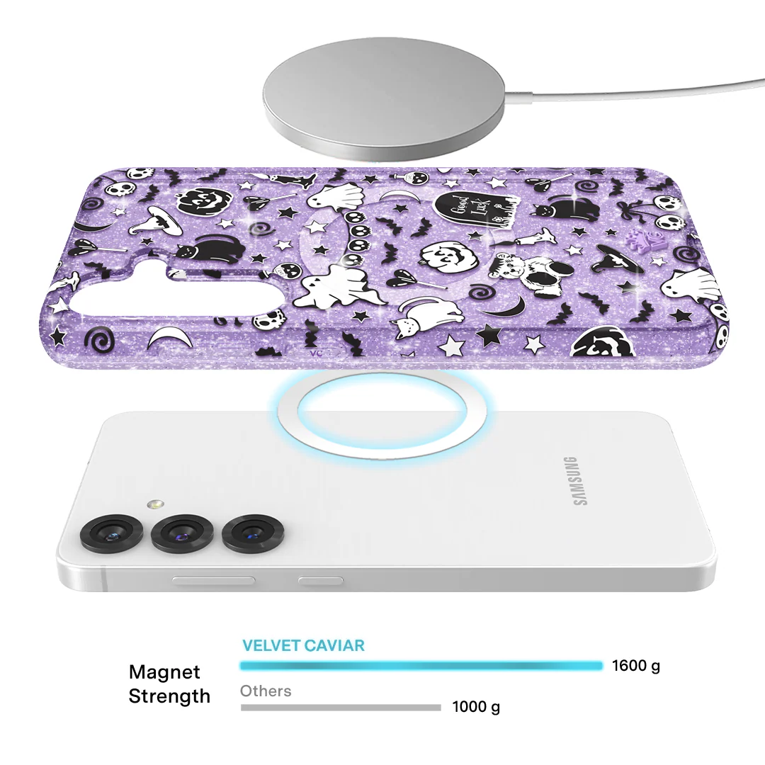 Witchy Lilac Glitter Samsung Case - Image 8