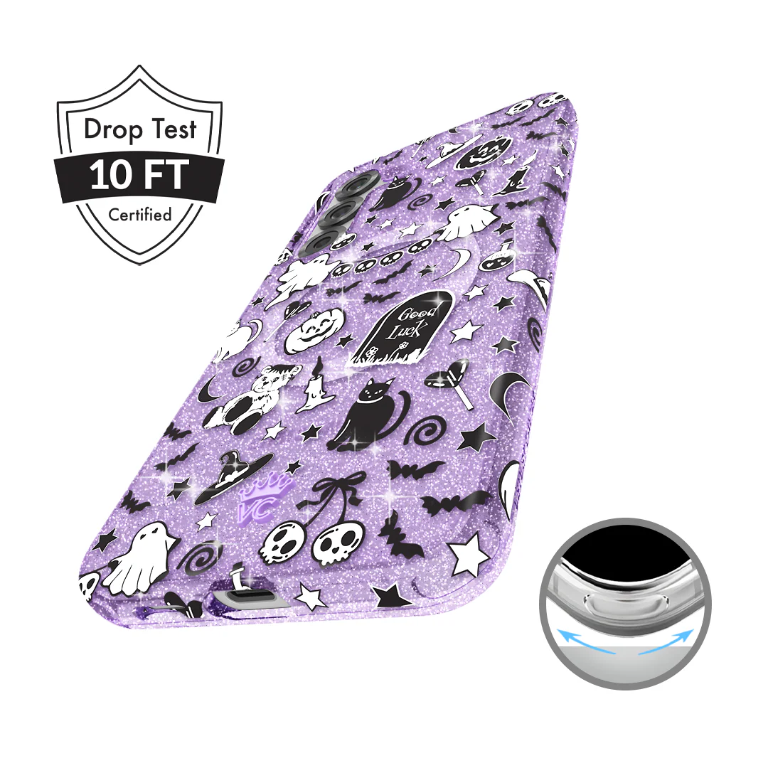 Witchy Lilac Glitter Samsung Case - Image 9