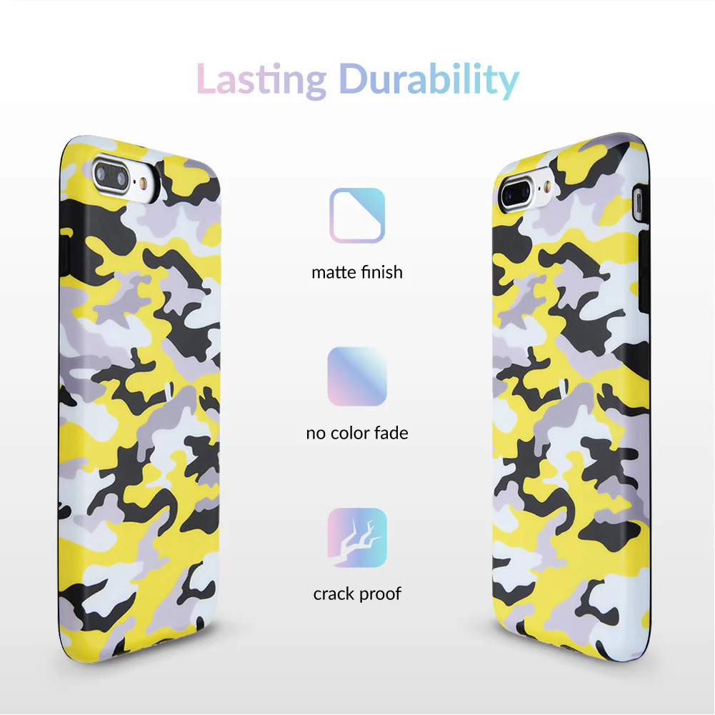 Yellow Camo iPhone Case - Image 19