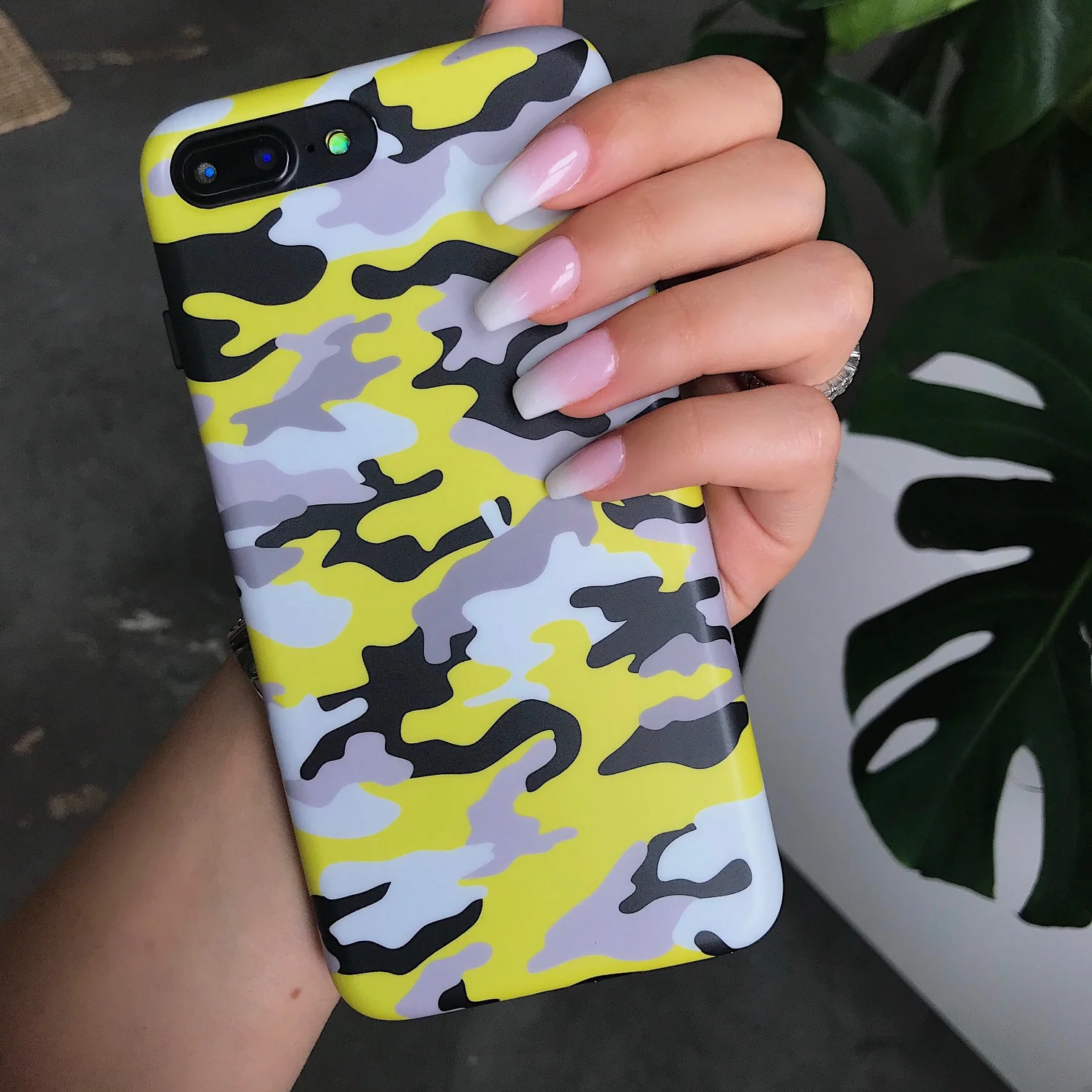 Yellow Camo iPhone Case - Image 23