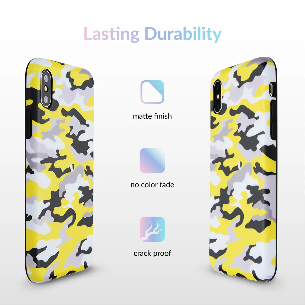 Yellow Camo iPhone Case - Image 33
