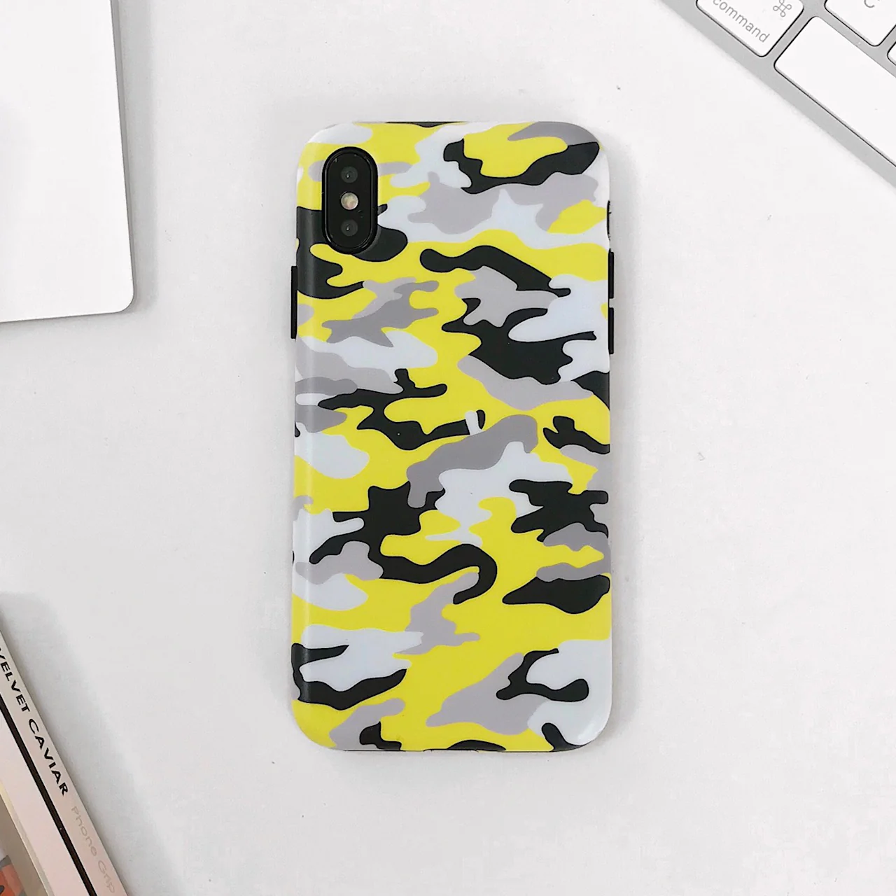 Yellow Camo iPhone Case - Image 35