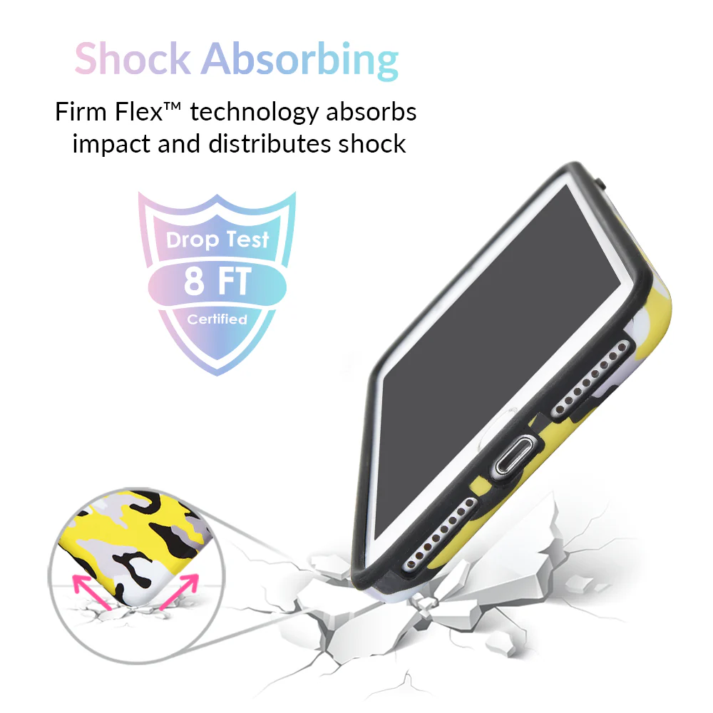 Yellow Camo iPhone Case - Image 4