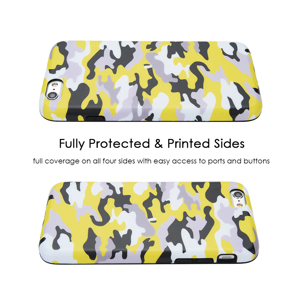Yellow Camo iPhone Case - Image 45