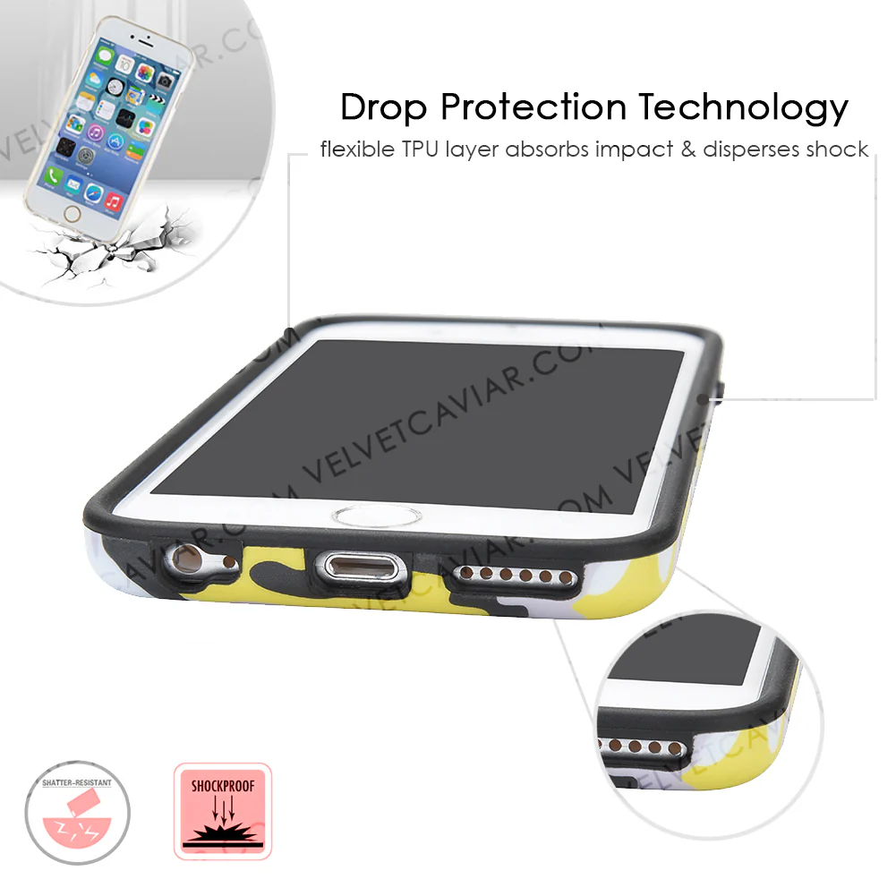 Yellow Camo iPhone Case - Image 46