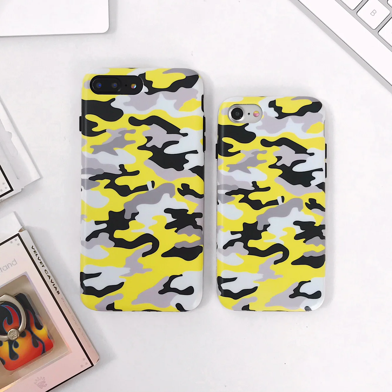 Yellow Camo iPhone Case - Image 47