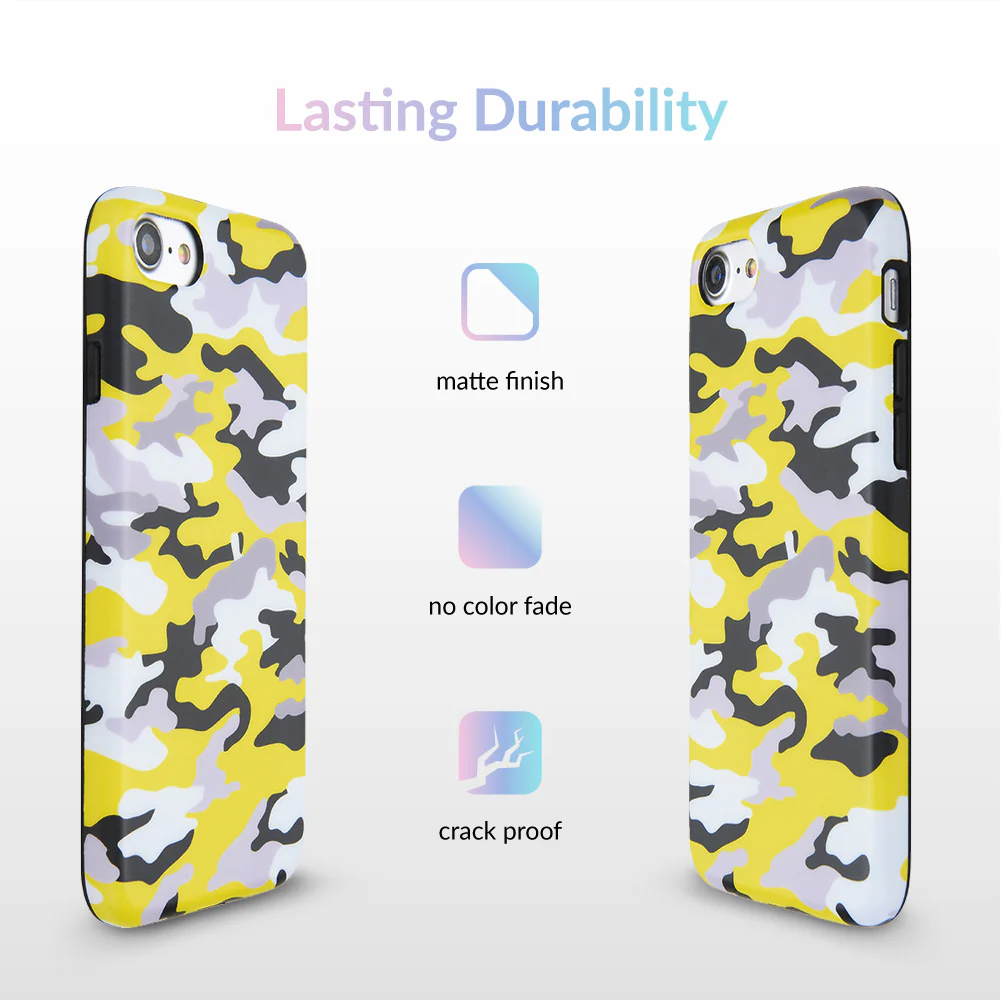 Yellow Camo iPhone Case - Image 5