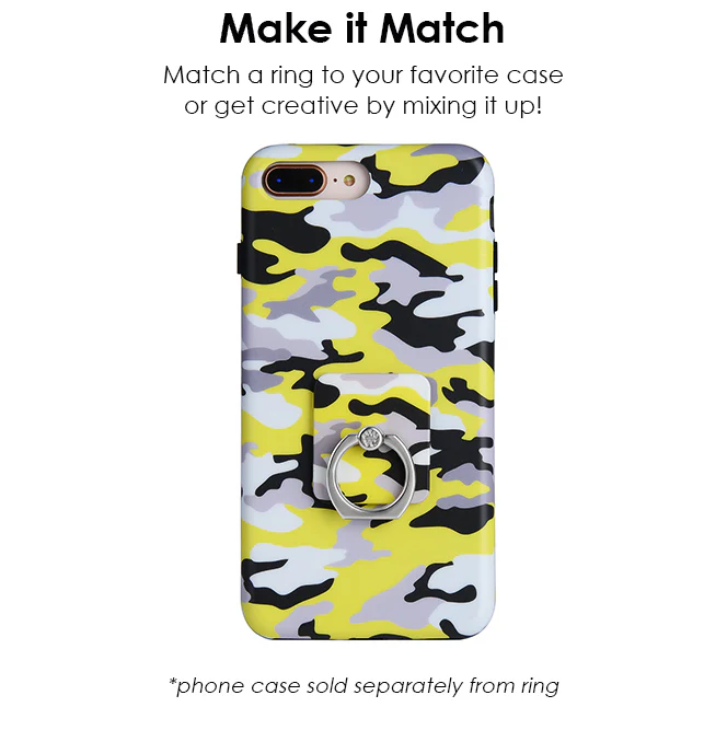 Yellow Camo Phone Ring - Image 2