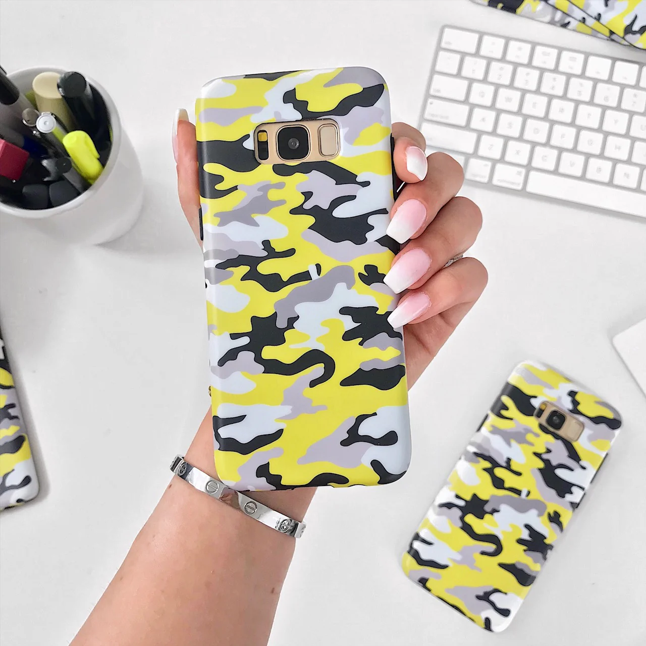 Yellow Camo Samsung Galaxy Case - Image 9