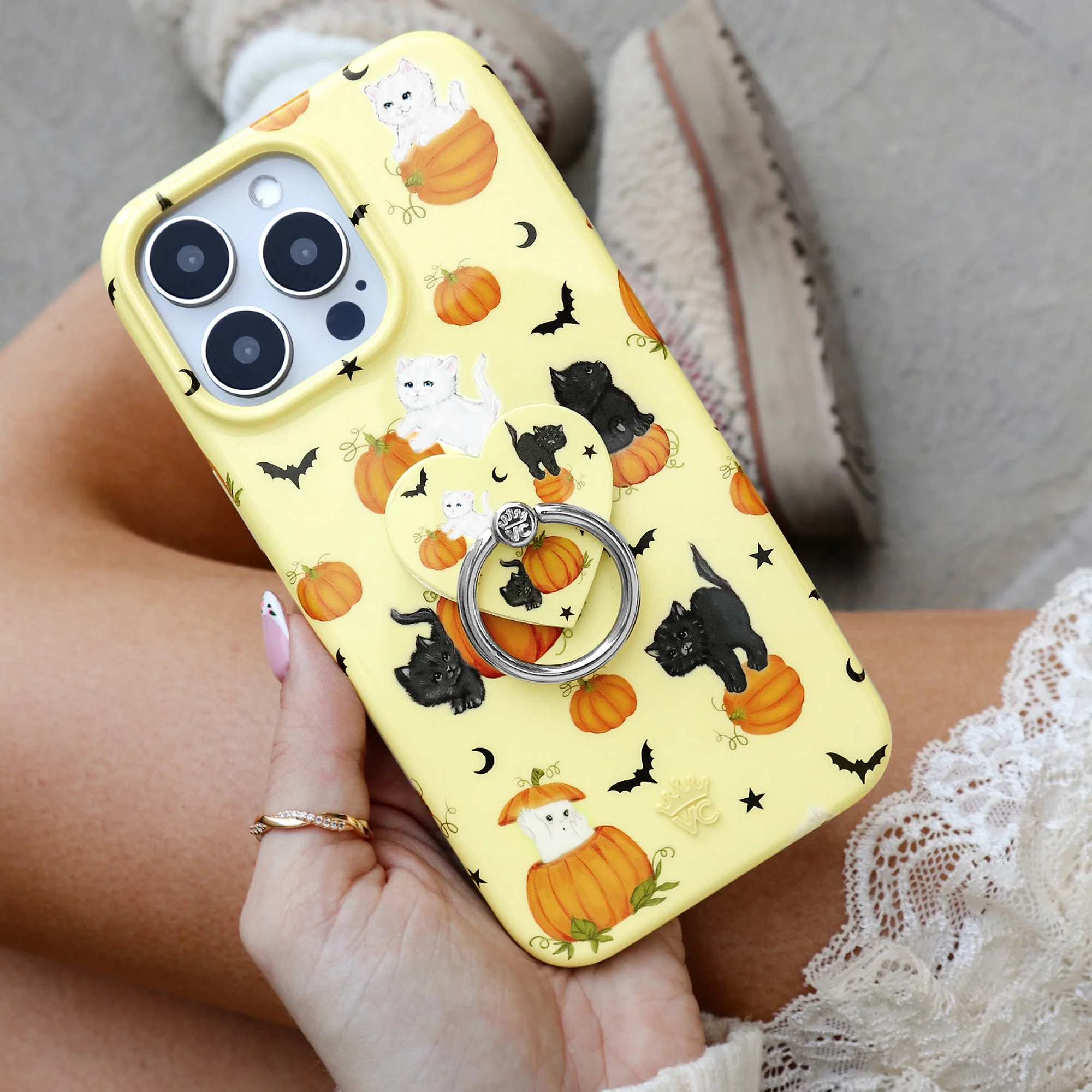 Purrfect Pumpkins Phone Ring - Image 2