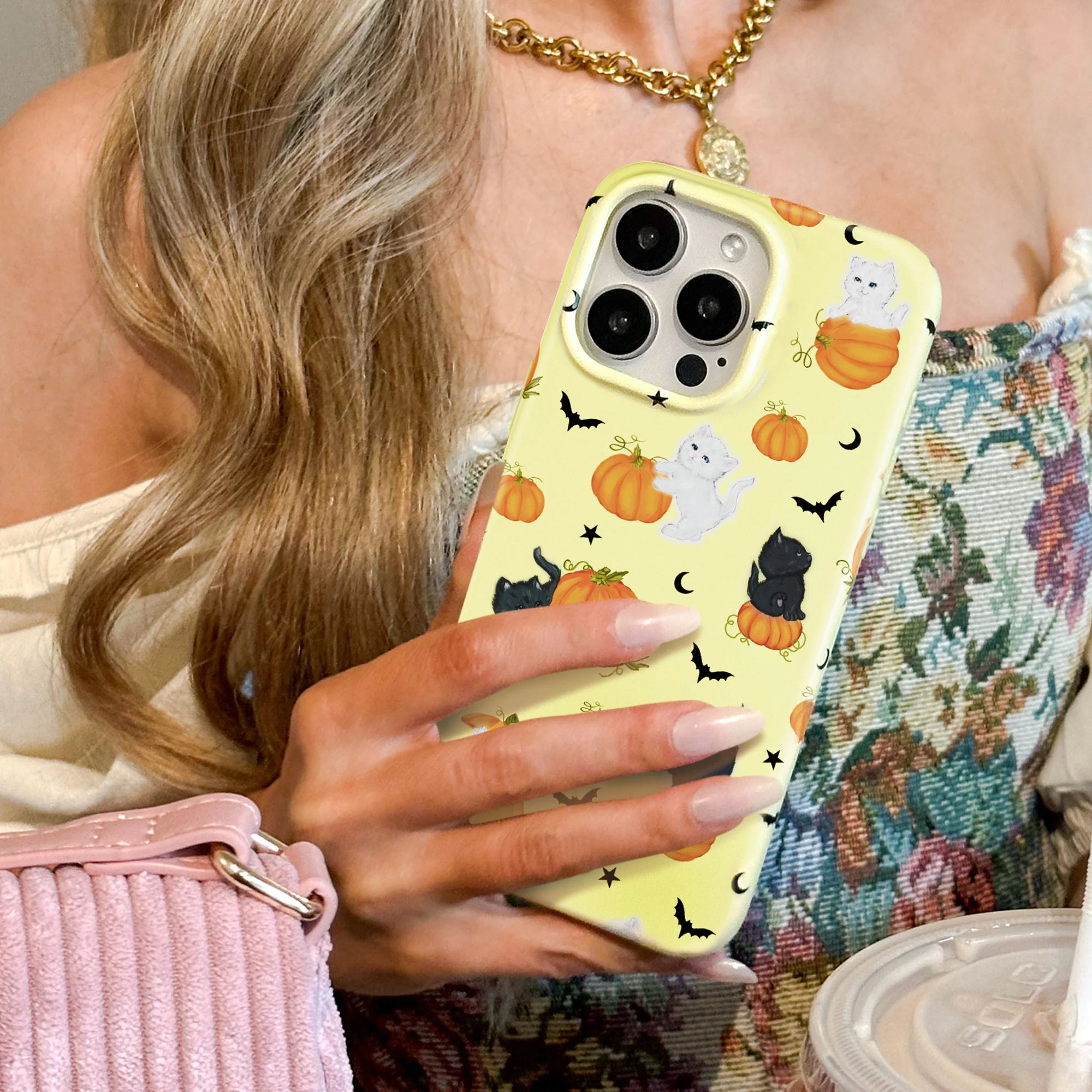 Purrfect Pumpkins iPhone Case - Image 14