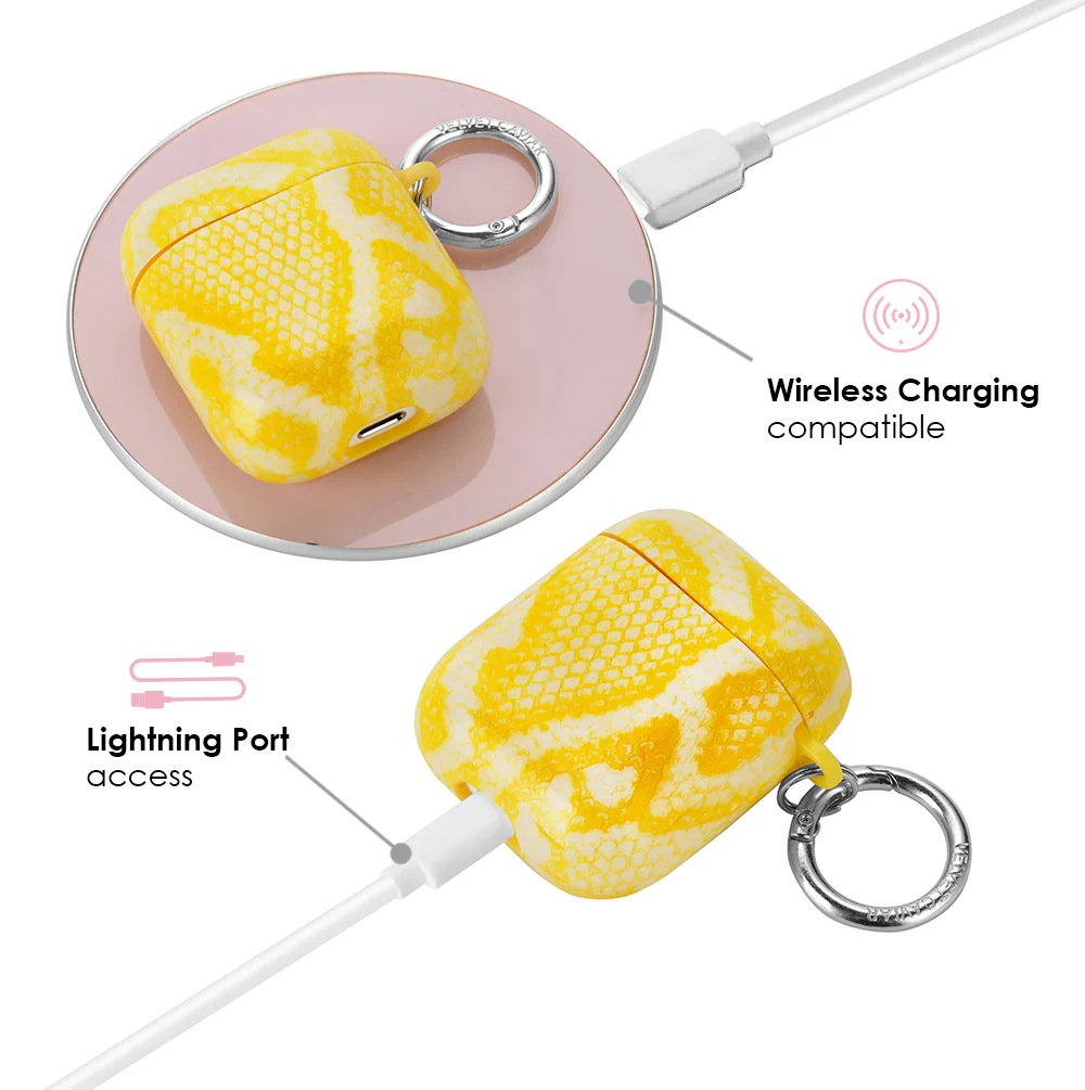 Yellow Snake Airpods Case - Image 4