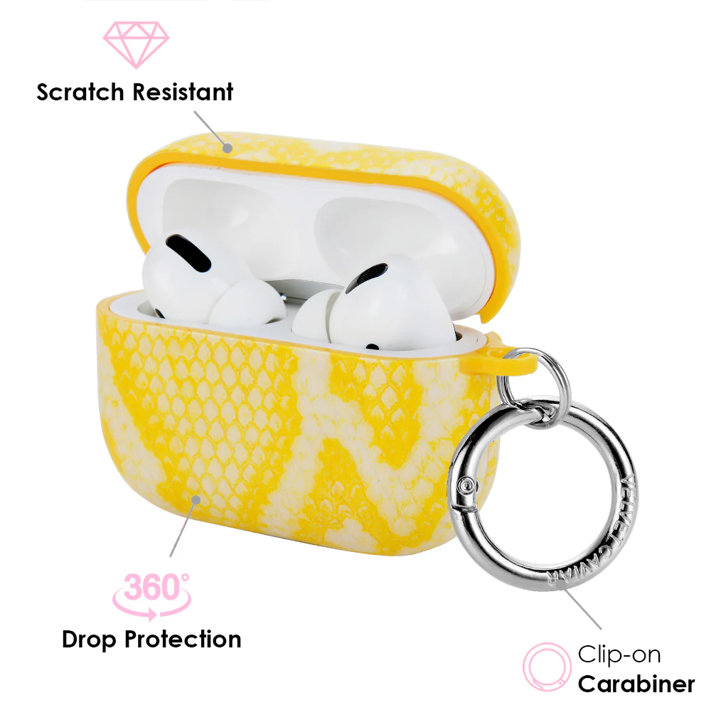 Yellow Snake Airpods Case - Image 7