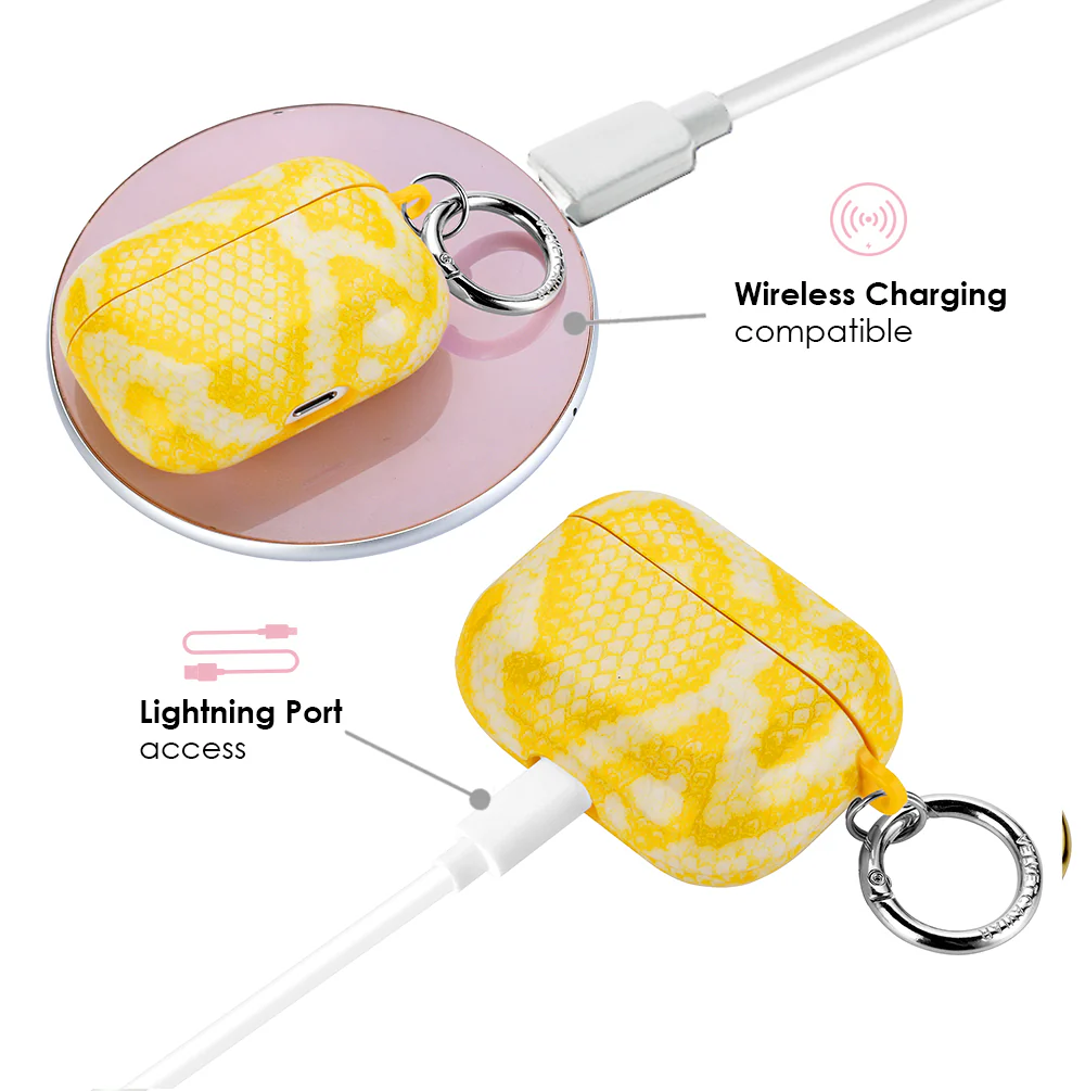 Yellow Snake Airpods Case - Image 9