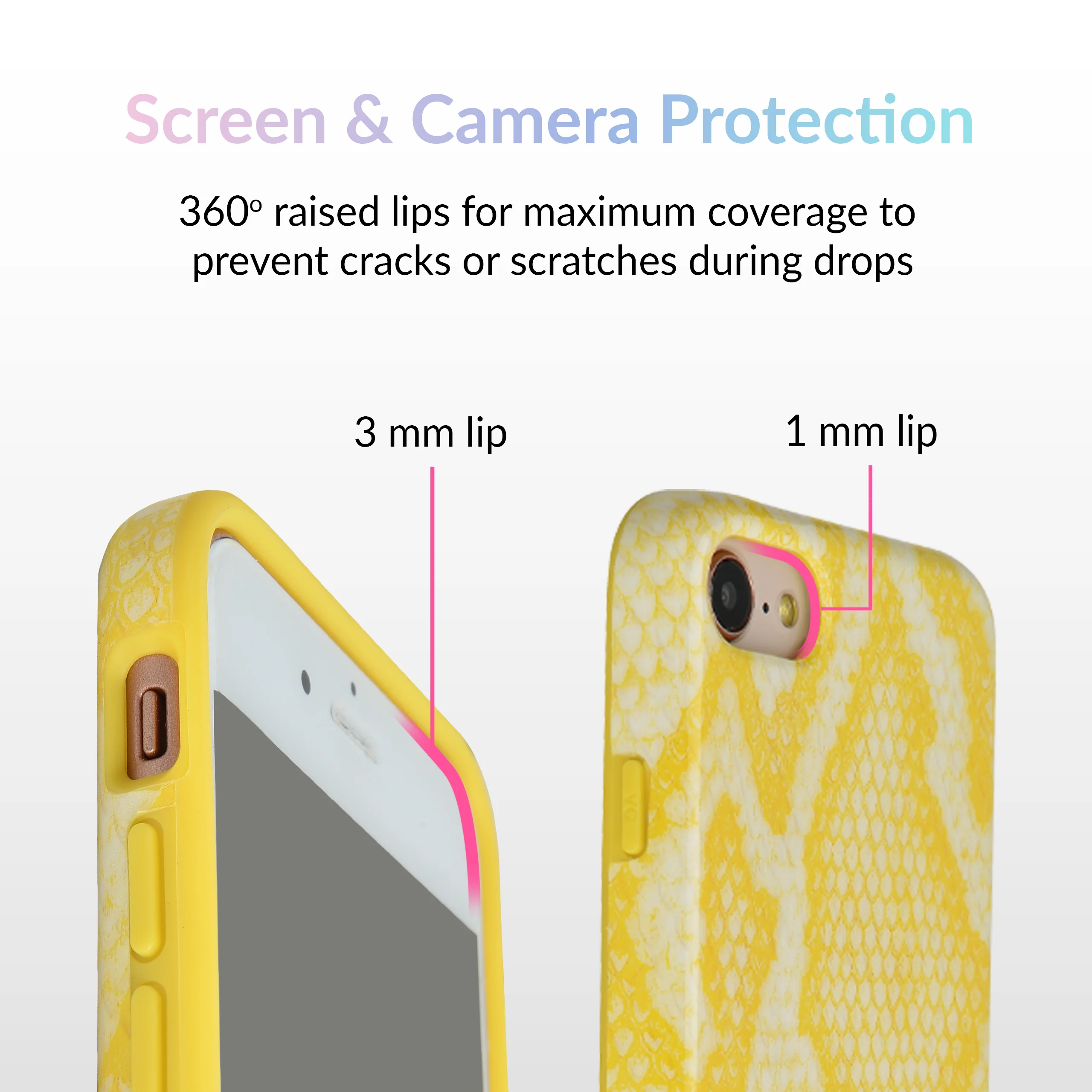 Yellow Snakeskin iPhone Case - Image 10