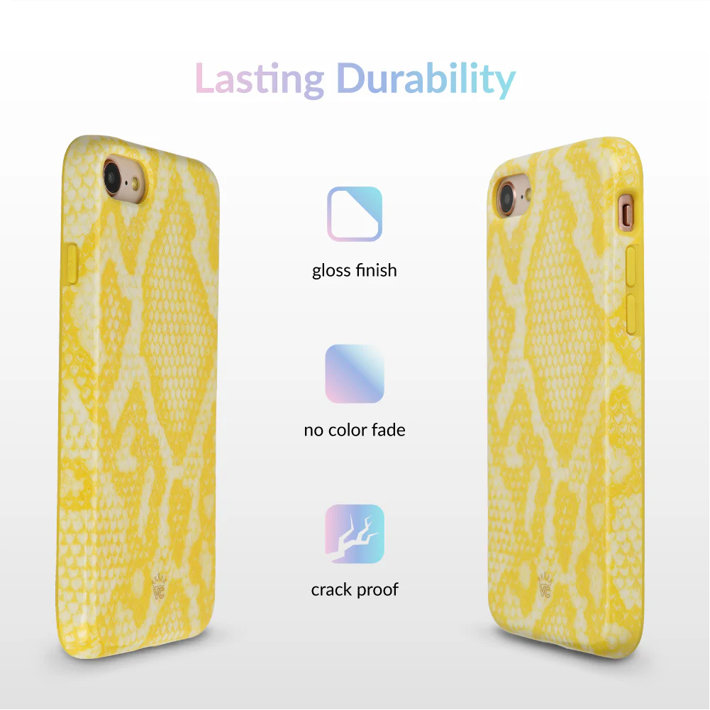 Yellow Snakeskin iPhone Case - Image 12