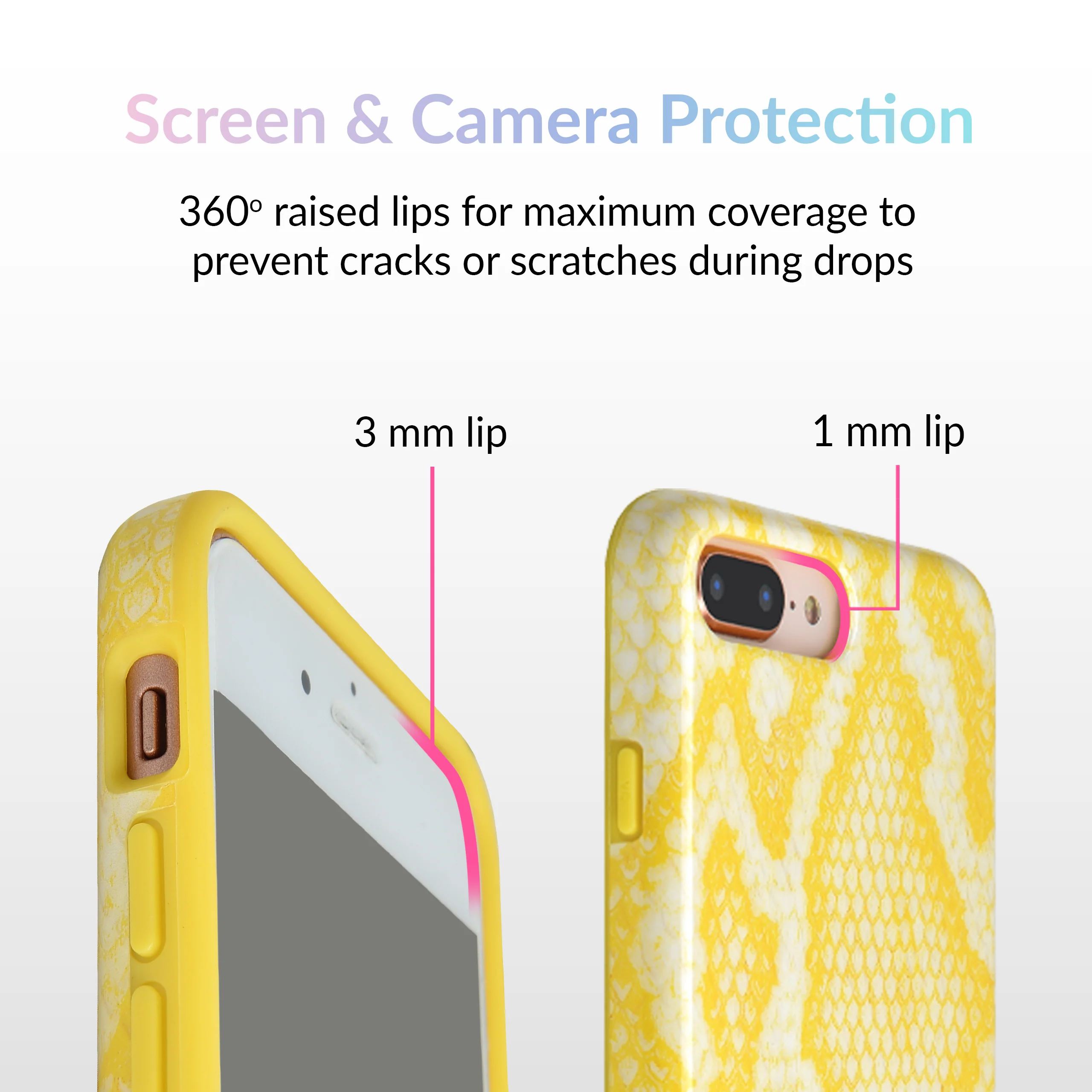 Yellow Snakeskin iPhone Case - Image 17