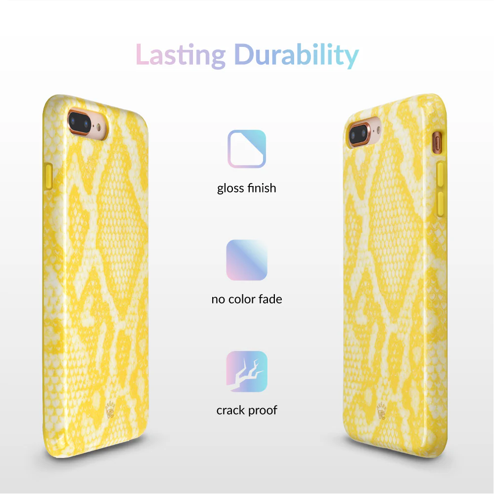 Yellow Snakeskin iPhone Case - Image 19