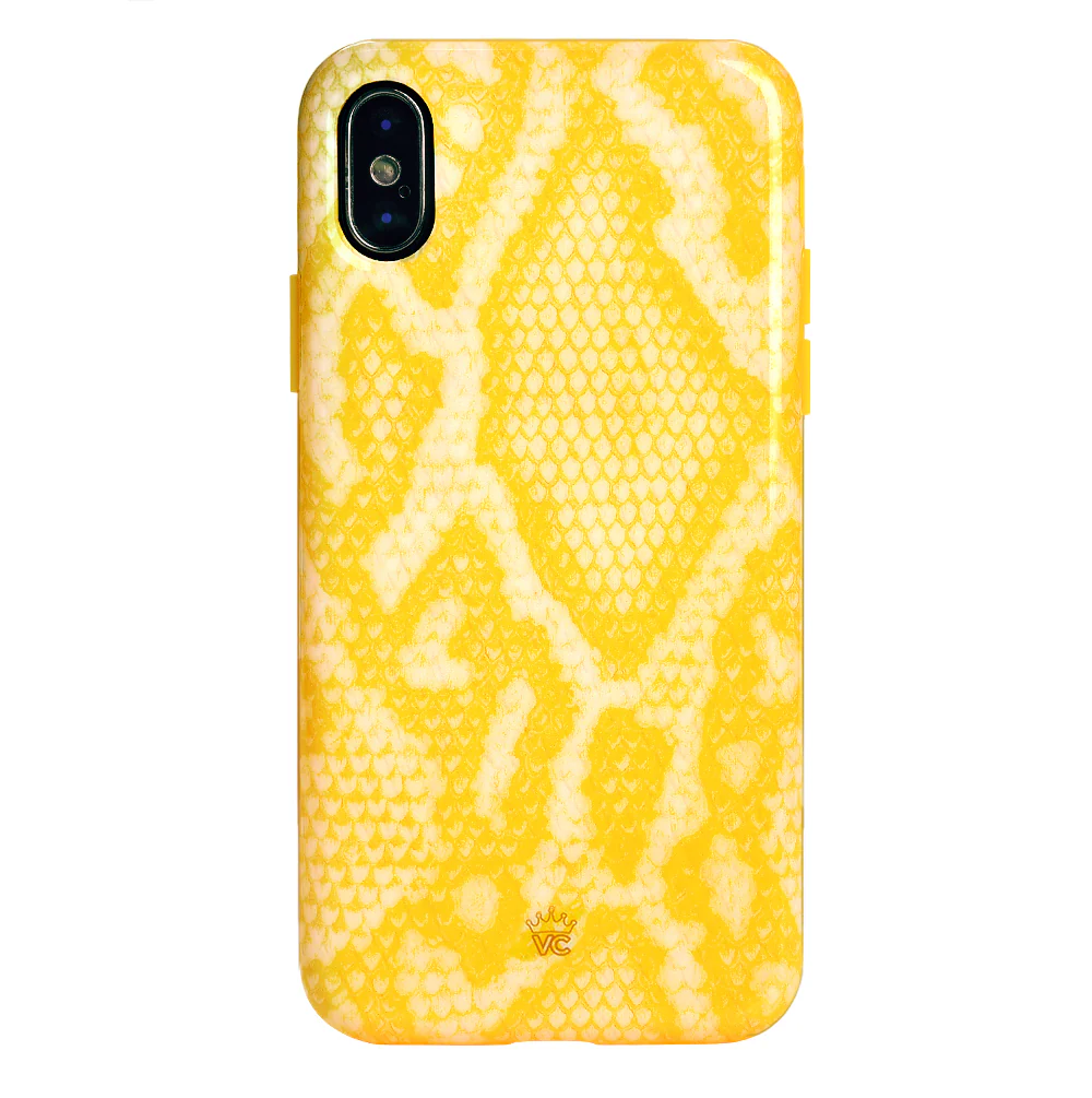 Yellow Snakeskin iPhone Case - Image 29