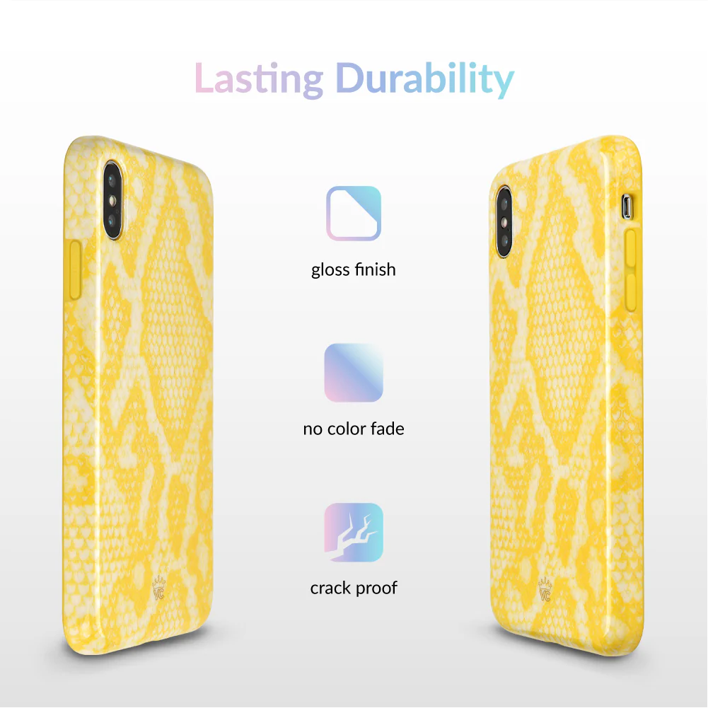 Yellow Snakeskin iPhone Case - Image 33