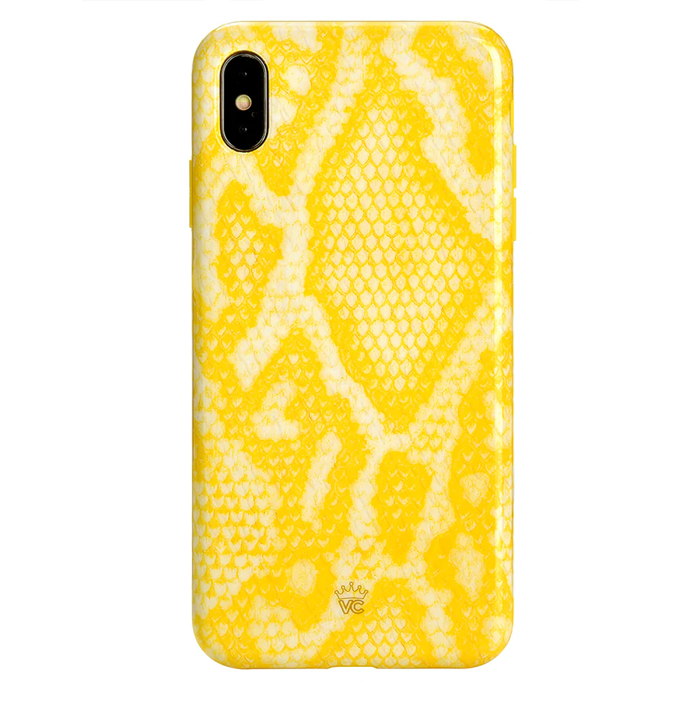 Yellow Snakeskin iPhone Case - Image 36