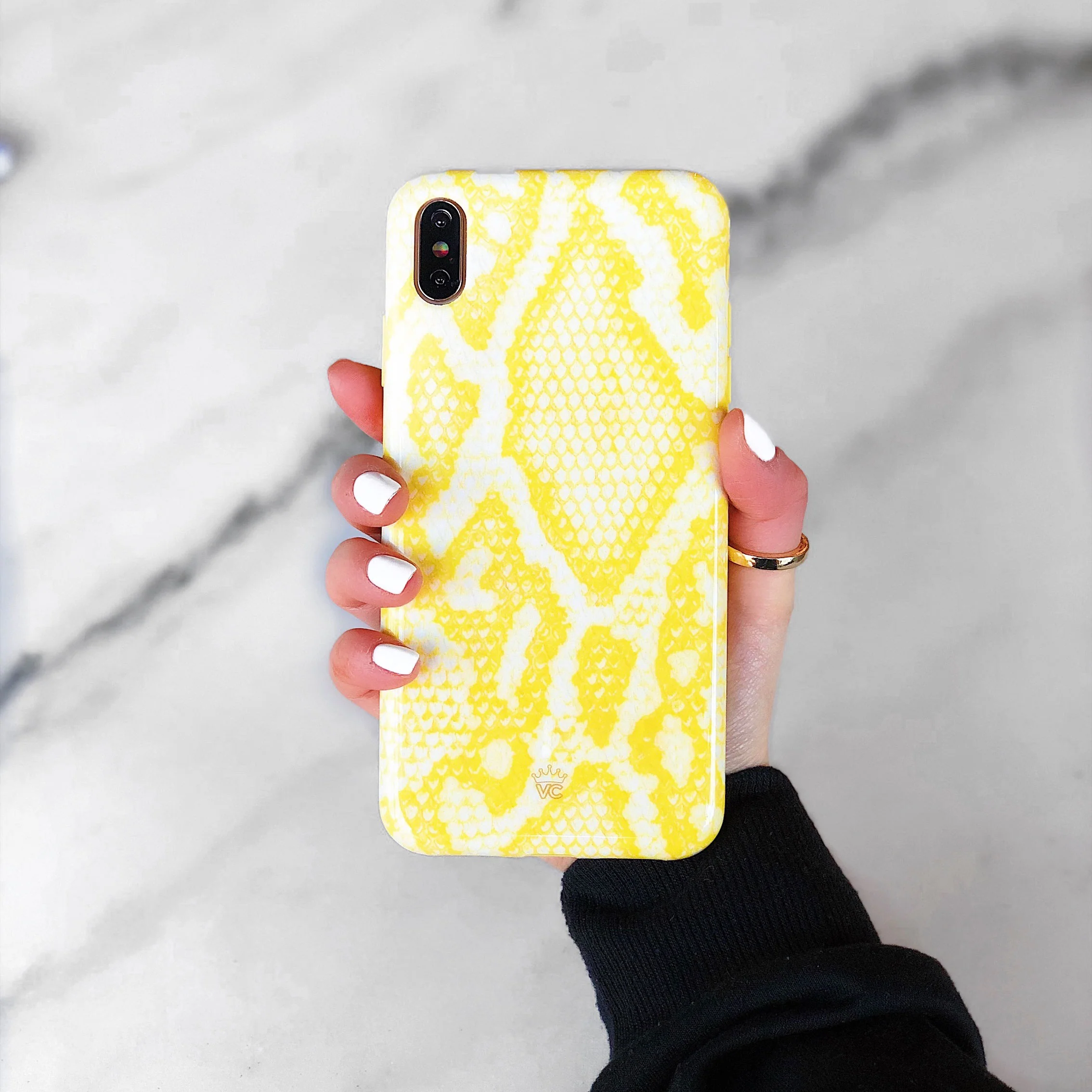 Yellow Snakeskin iPhone Case - Image 37