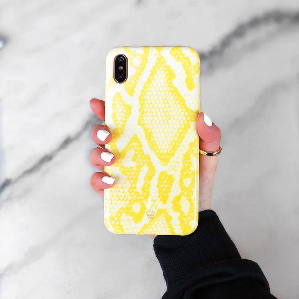 Yellow Snakeskin iPhone Case - Image 44