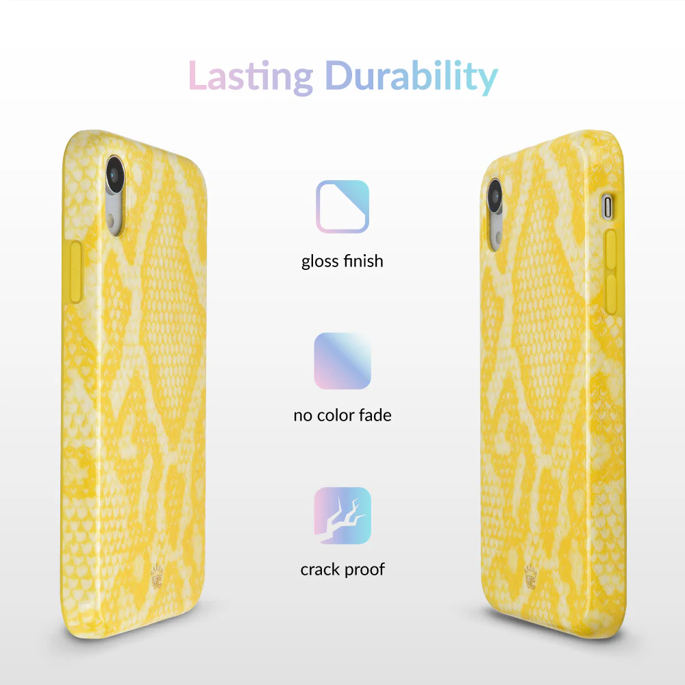 Yellow Snakeskin iPhone Case - Image 47