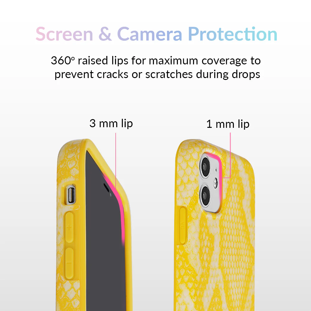 Yellow Snakeskin iPhone Case - Image 51
