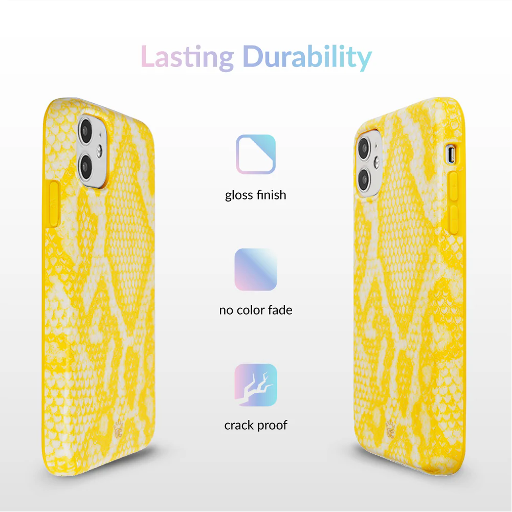 Yellow Snakeskin iPhone Case - Image 53
