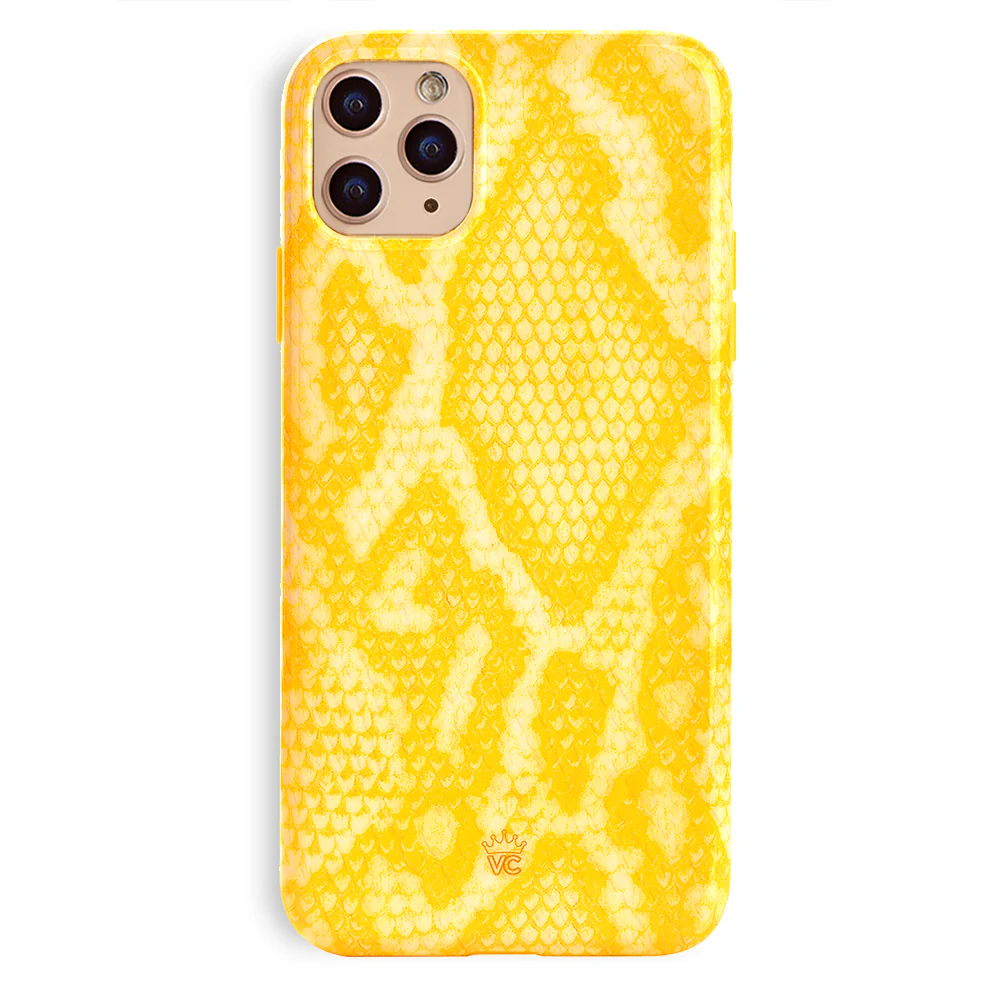 Yellow Snakeskin iPhone Case - Image 60